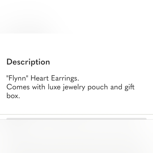 Silver Heart Stud Earrings - Picture 3 of 4